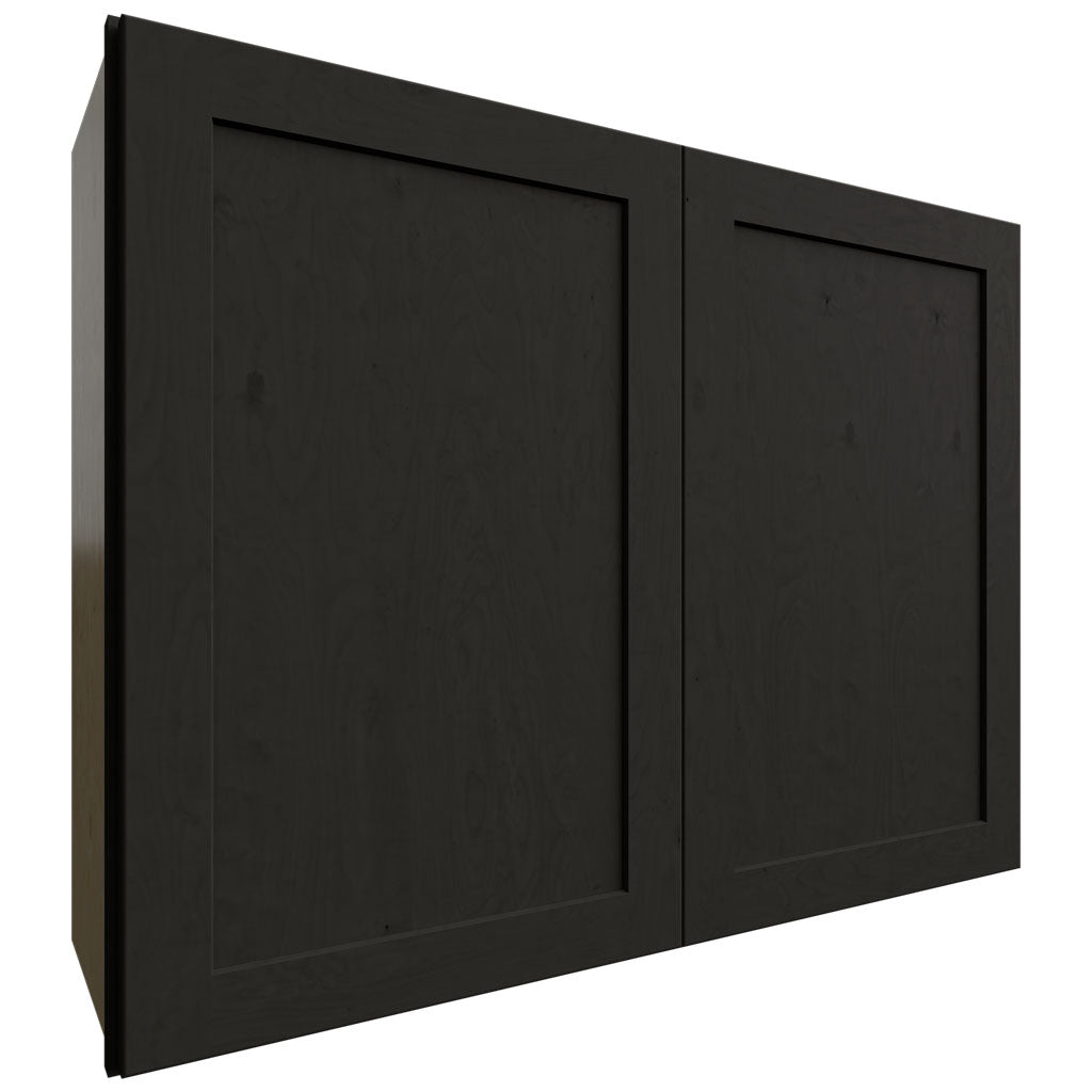 Fabuwood Allure Galaxy Pitch Black 39" W X 30" H X 12" D Double Door Wall Cabinet