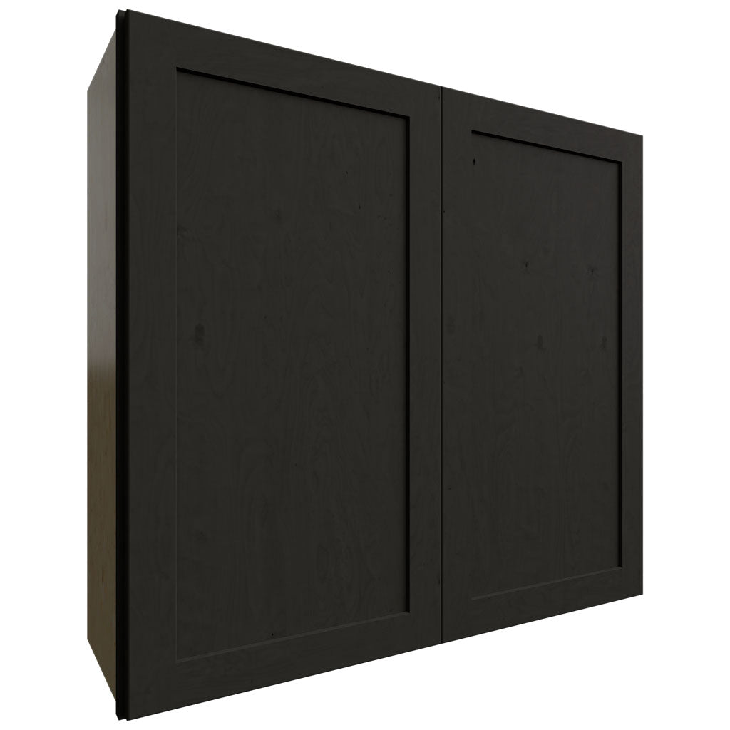 Fabuwood Allure Galaxy Pitch Black 39" W X 36" H X 12" D Double Door Wall Cabinet