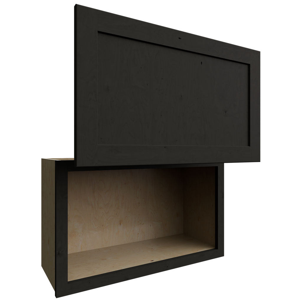 Fabuwood Allure Galaxy Cobblestone 30" W X 18" H X 12" D Wall Appliance Center Cabinet