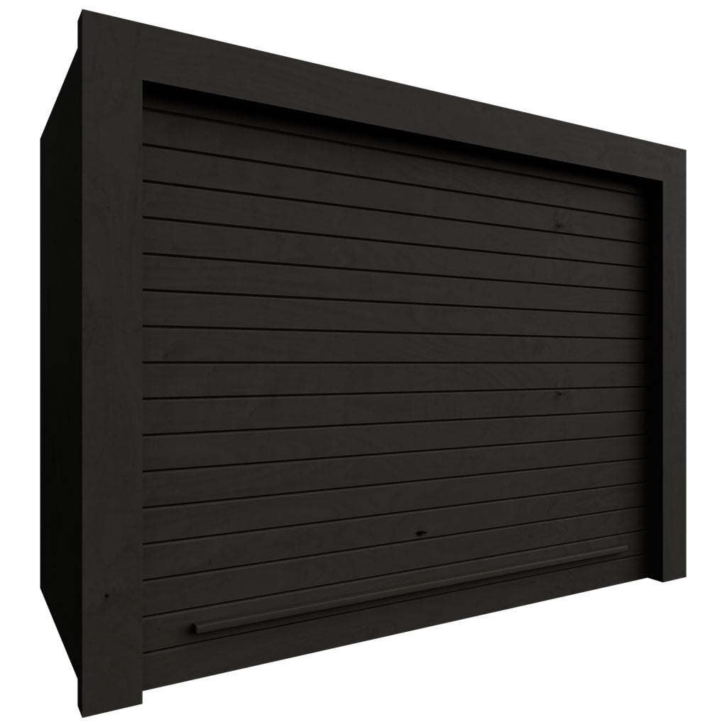 Fabuwood Allure Galaxy Pitch Black 24" W X 18" H X 12" D Wall Appliance Garage Cabinet