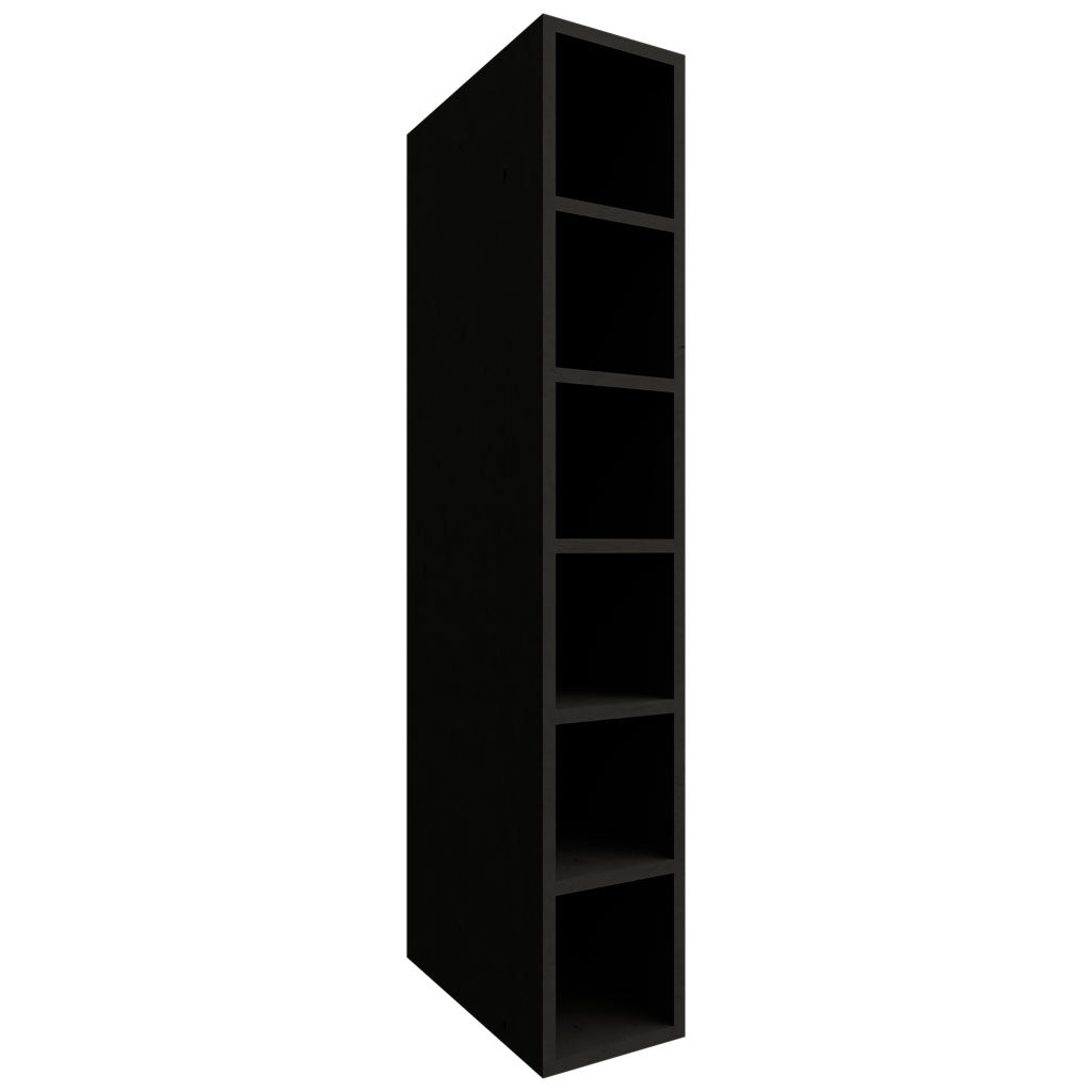 Fabuwood Allure Galaxy Pitch Black 06" W X 36" H X 12" D Wall Wine Cube