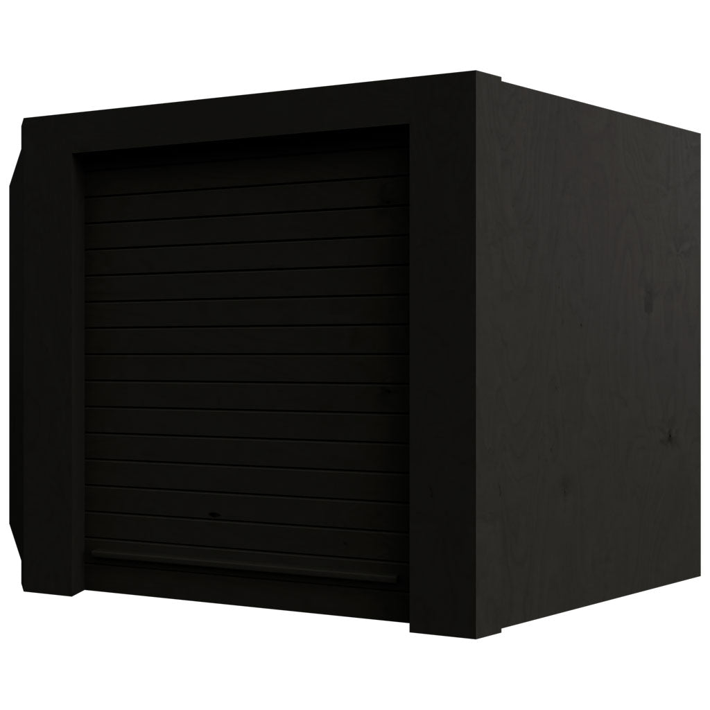 Fabuwood Allure Galaxy Pitch Black 24" W X 18" H X 12" D Wall Diagonal Corner Garage Appliance Cabinet