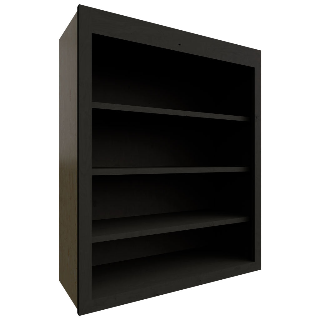 Fabuwood Allure Galaxy Cobblestone 30" W X 36" H X 12" D Wall Open Shelf Cabinet