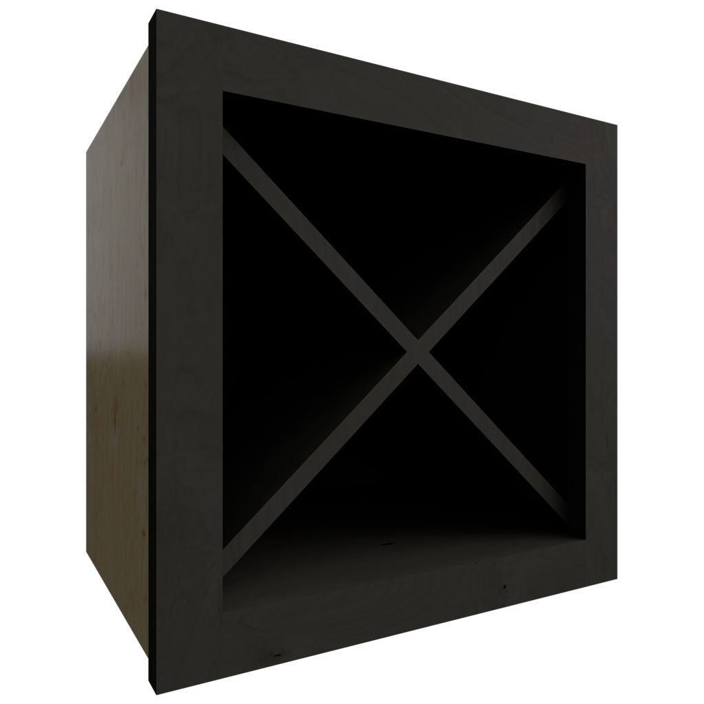 Fabuwood Allure Galaxy Cobblestone 15" W X 15" H X 12" D Wall Wine Rack