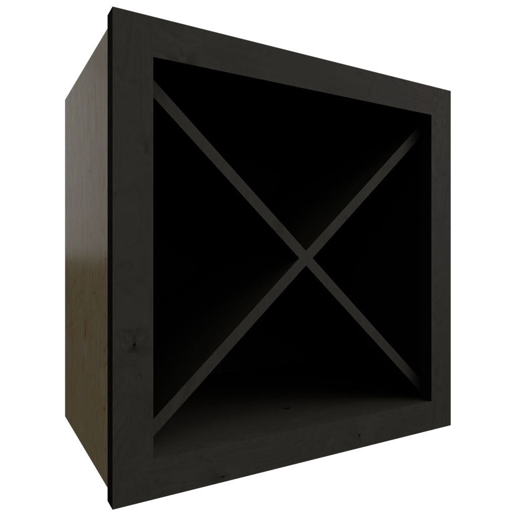 Fabuwood Allure Galaxy Cobblestone 18" W X 18" H X 12" D Wall Wine Rack