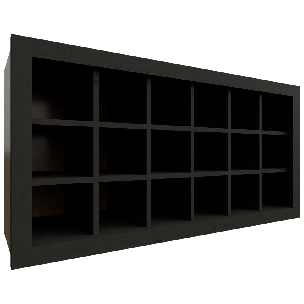 Fabuwood Allure Galaxy Cobblestone 36" W X 18" H X 12" D Wall Wine Rack