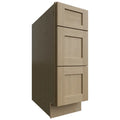 Fabuwood Allure Galaxy Desert Oak 12" W X 34 1/2" H X 24" D  3 Drawer Base Cabinet