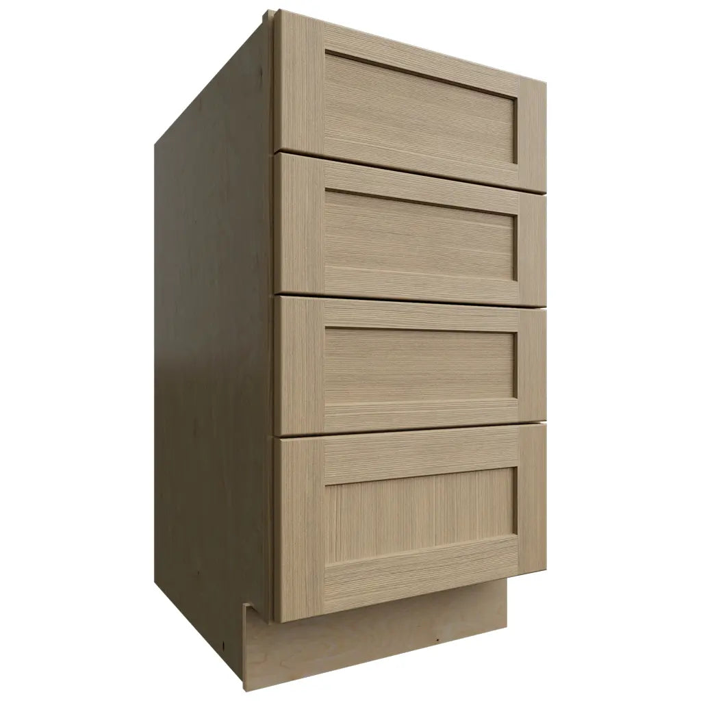Fabuwood Allure Galaxy Desert Oak 18" W X 34 1/2" H X 24" D 4 Drawer Base Cabinet