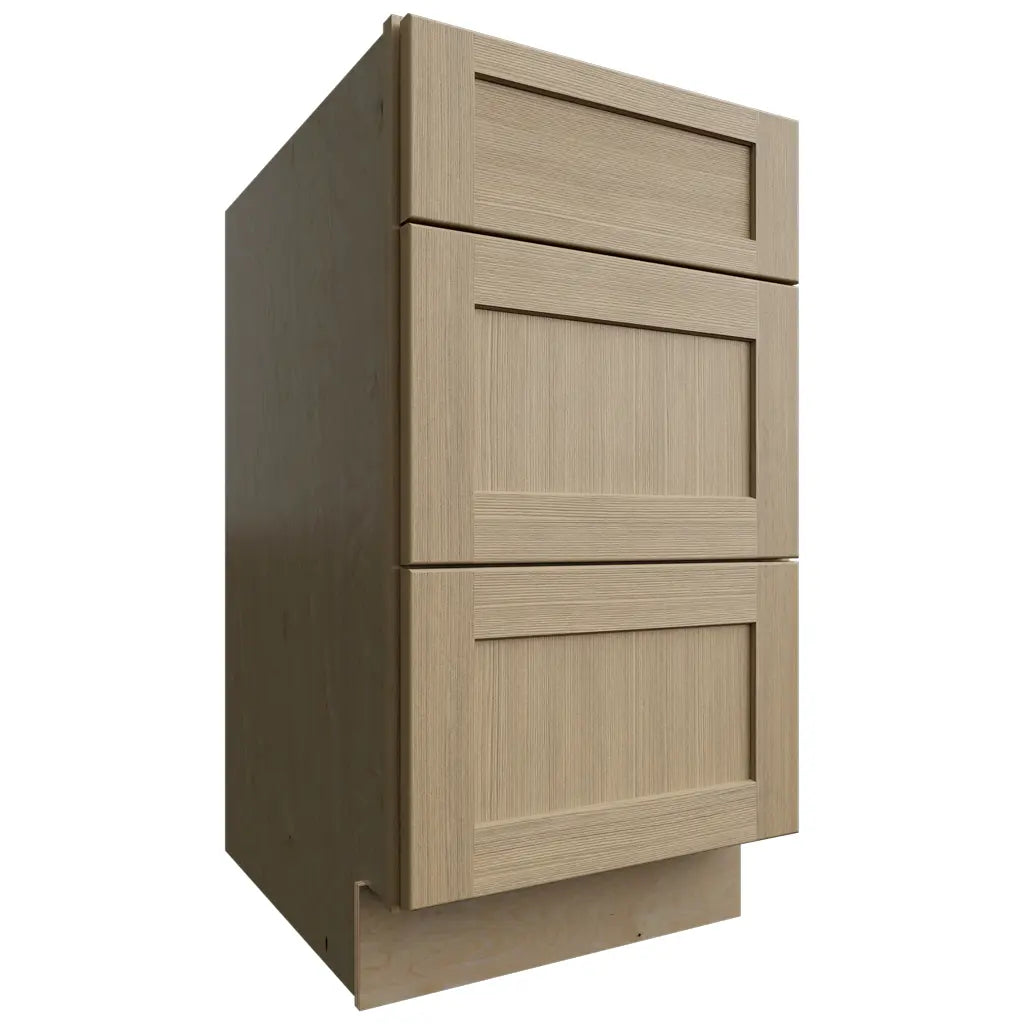 Fabuwood Allure Galaxy Desert Oak 18" W X 34 1/2" H X 24" D 3 Drawer Base Cabinet