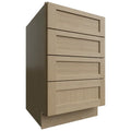 Fabuwood Allure Galaxy Desert Oak 21" W X 34 1/2" H X 24" D 4 Drawer Base Cabinet