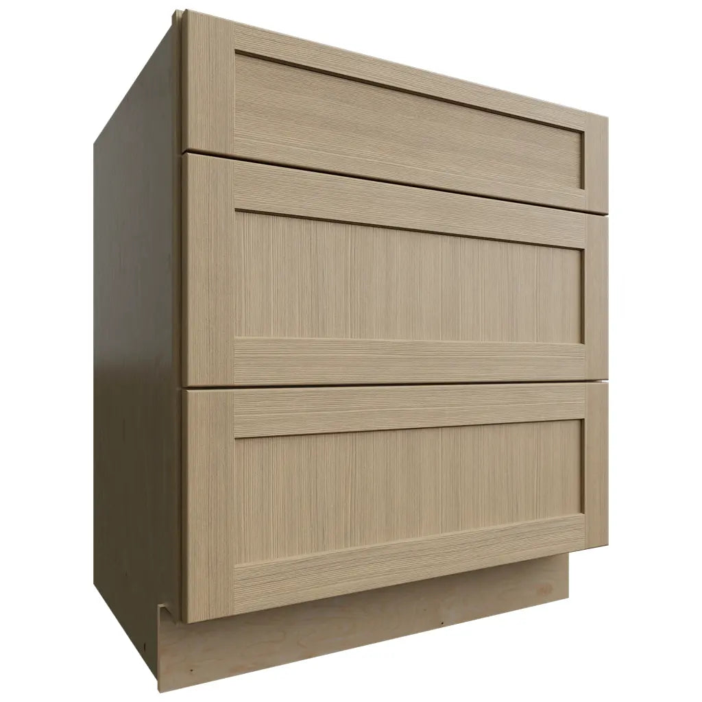 Fabuwood Allure Galaxy Desert Oak 30" W X 34 1/2" H X 24" D 3 Drawer Base Cabinet