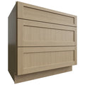 Fabuwood Allure Galaxy Desert Oak 36" W X 34 1/2" H X 24" D 3 Drawer Base Cabinet