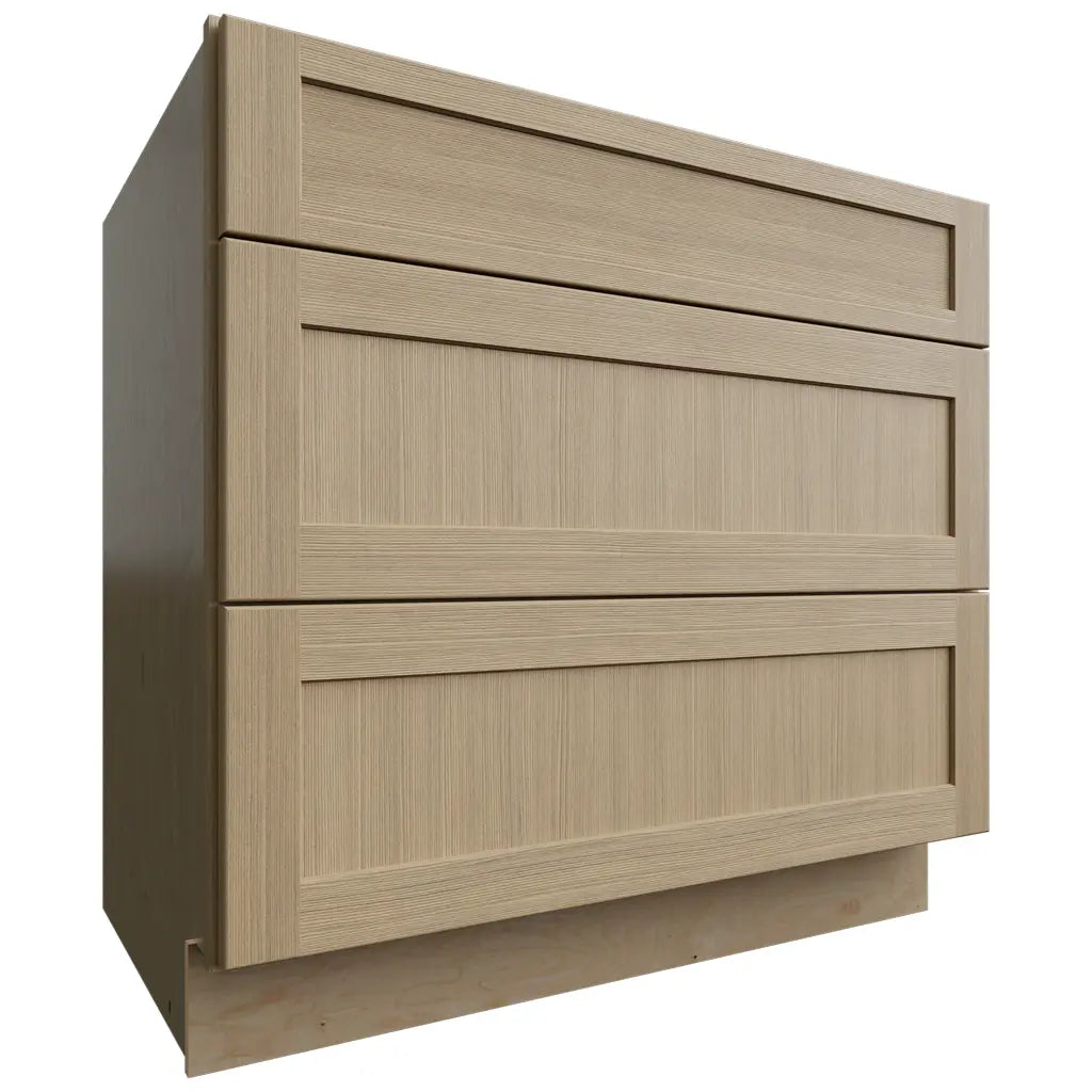 Fabuwood Allure Galaxy Desert Oak 36" W X 34 1/2" H X 24" D 3 Drawer Base Cabinet