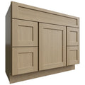 Fabuwood Allure Galaxy Desert Oak 42" W X 34 1/2" H X 21" D Vanity Combo Single Sink w/4 Drawers Cabinet
