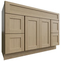 Fabuwood Allure Galaxy Desert Oak 48" W X 34 1/2" H X 21" D Vanity Combo Single Sink w/4 Drawers Cabinet