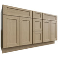 Fabuwood Allure Galaxy Desert Oak 60" W X 34 1/2" H X 21" D Vanity Combo Double Sink Cabinet