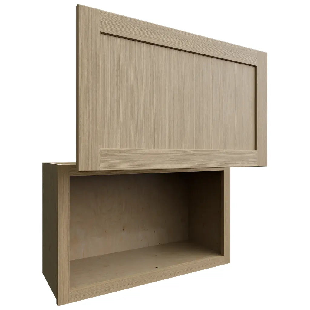 Fabuwood Allure Galaxy Desert Oak 30" W X 18" H X 12" D Wall Appliance Center Cabinet