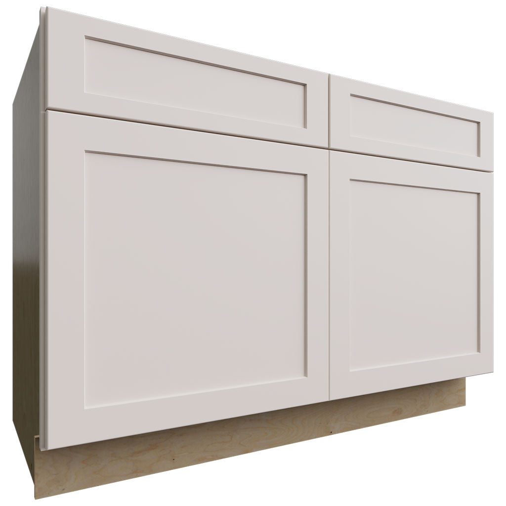 Fabuwood Allure Galaxy Dove 48" W X 34 1/2" H X 24" D Double Doors/Double Drawers Base Cabinet