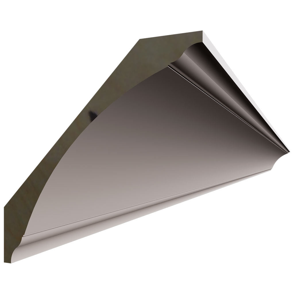 Fabuwood Allure Luna Dove 96" W X 4 1/2" H X 4 1/2" D Large Cove Crown Molding