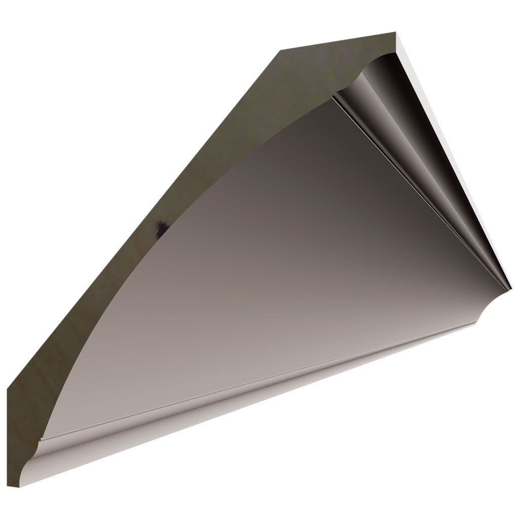 Fabuwood Allure Luna Dove 96" W X 5 1/2" H X 5 1/2" D X- Large Cove Crown Molding