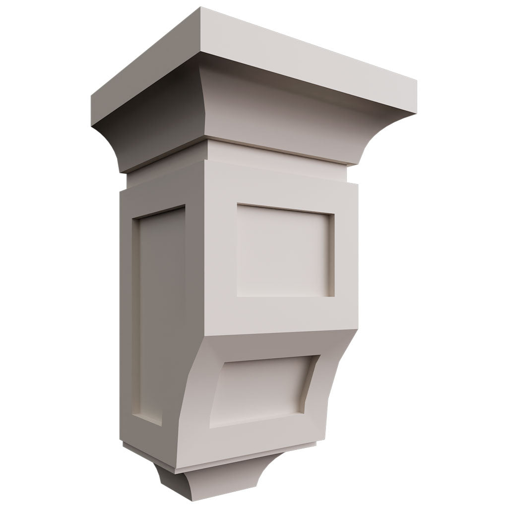 Fabuwood Allure Luna Dove 3 3/4" W X 6 1/2" H X 3 1/2" D Wall Corbels