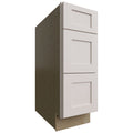 Fabuwood Allure Galaxy Dove 12" W X 34 1/2" H X 24" D  3 Drawer Base Cabinet