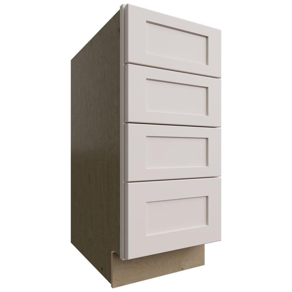 Fabuwood Allure Galaxy Dove 15" W X 34 1/2" H X 24" D 4 Drawer Base Cabinet