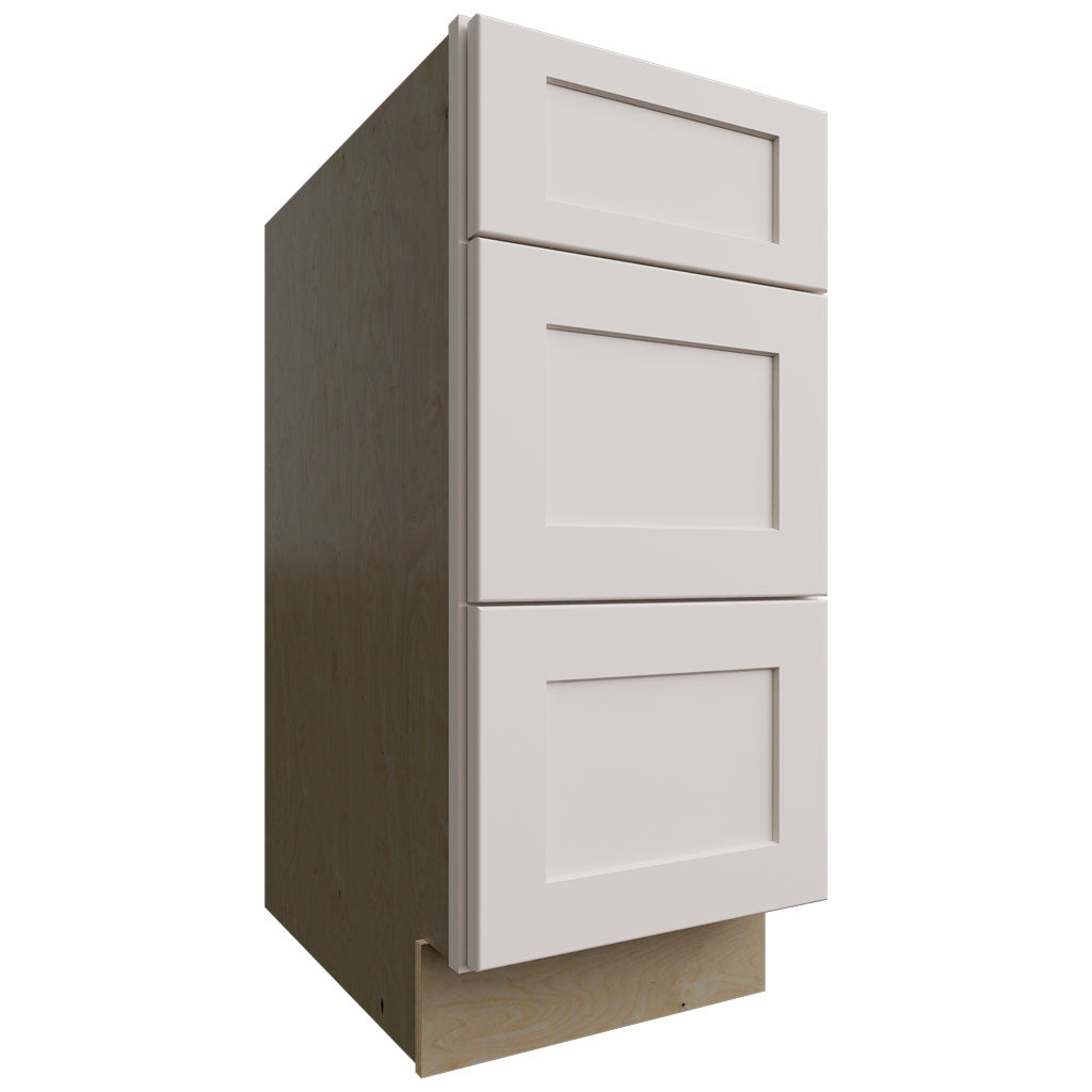 Fabuwood Allure Galaxy Dove 15" W X 34 1/2" H X 24" D 3 Drawer Base Cabinet