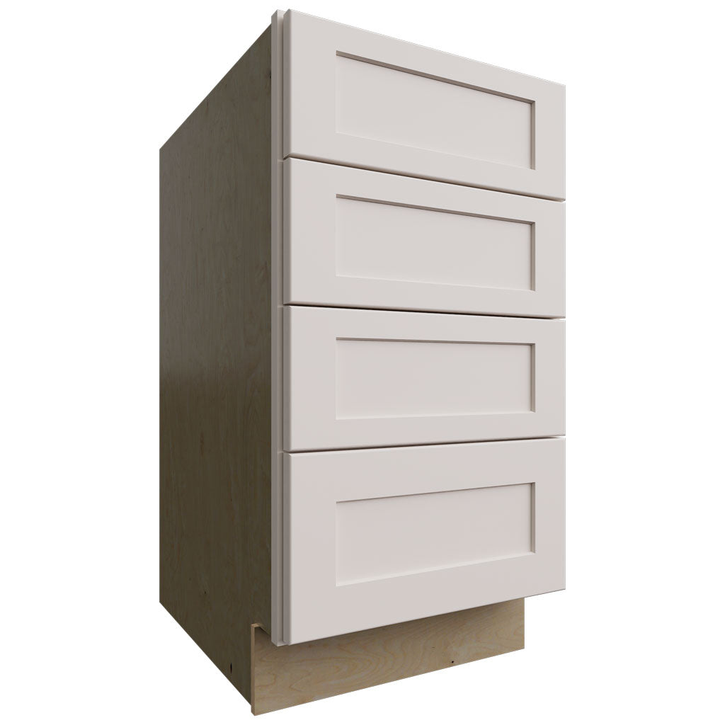 Fabuwood Allure Galaxy Dove 18" W X 34 1/2" H X 24" D 4 Drawer Base Cabinet