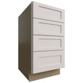 Fabuwood Allure Galaxy Dove 18" W X 34 1/2" H X 24" D 4 Drawer Base Cabinet