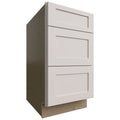 Fabuwood Allure Galaxy Dove 18" W X 34 1/2" H X 24" D 3 Drawer Base Cabinet