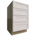 Fabuwood Allure Galaxy Dove 21" W X 34 1/2" H X 24" D 4 Drawer Base Cabinet