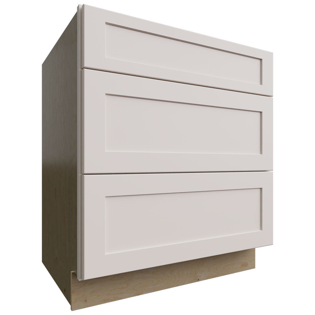 Fabuwood Allure Galaxy Dove 30" W X 34 1/2" H X 24" D 3 Drawer Base Cabinet