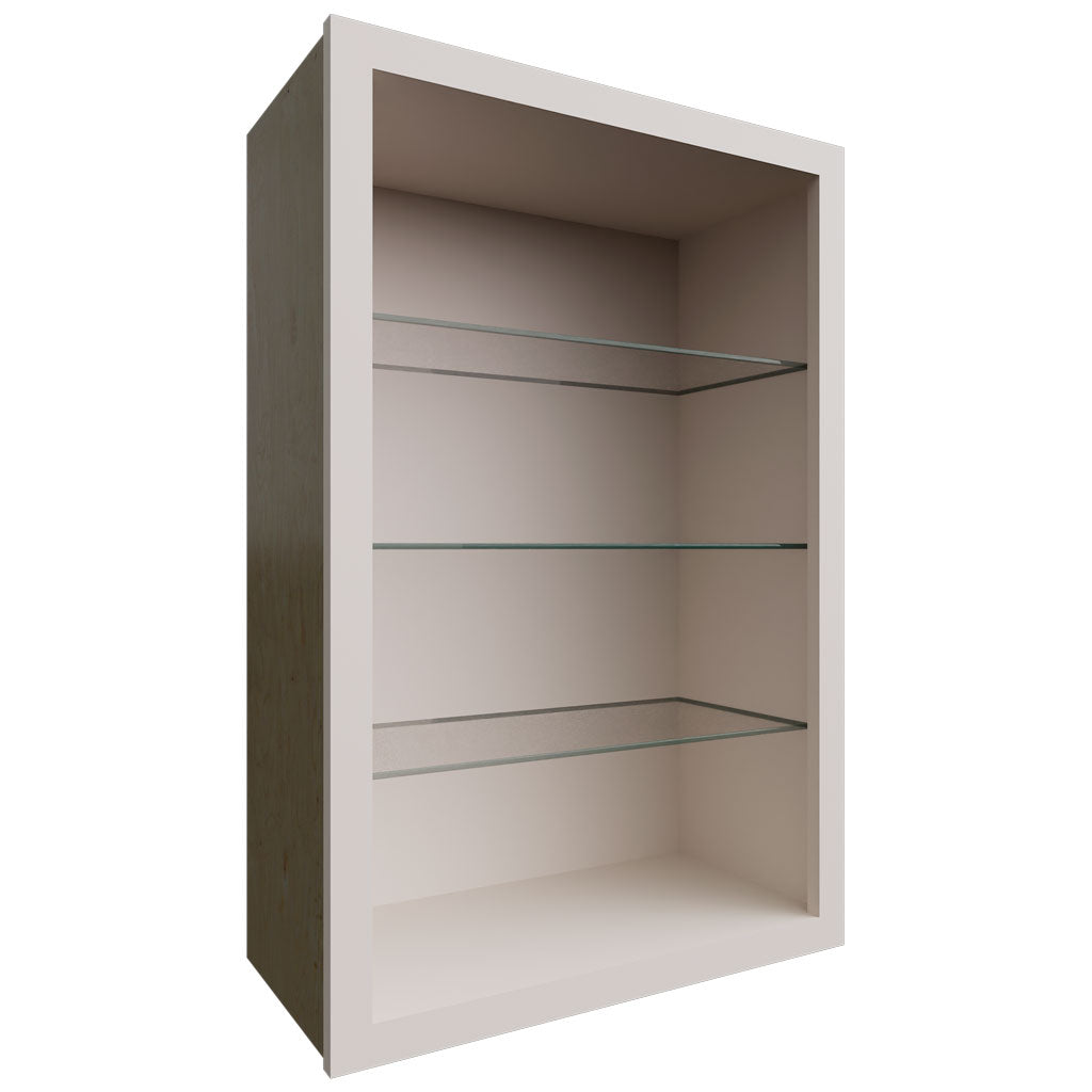 Fabuwood Allure Luna Dove 24" W X 36" H X 12" D Wall No Door Cabinet