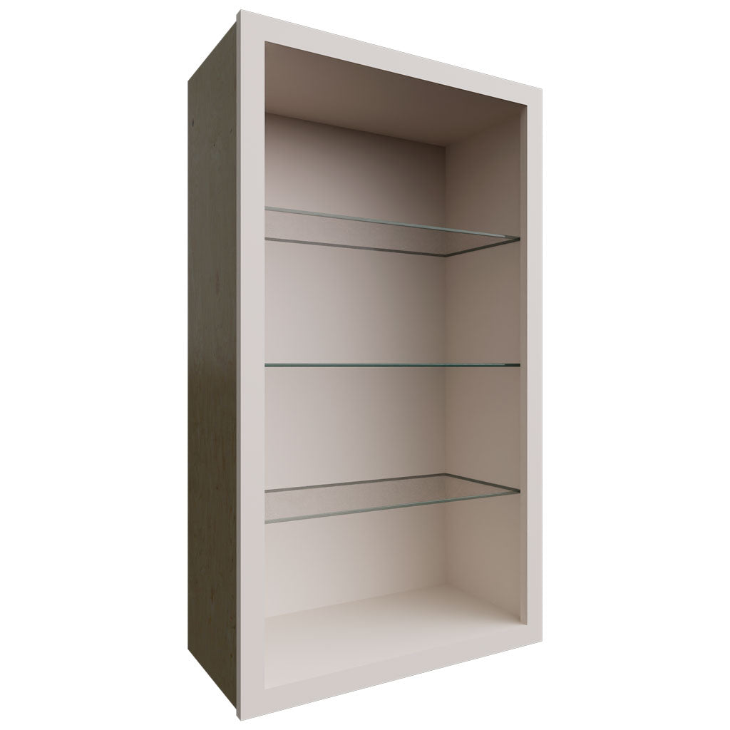 Fabuwood Allure Luna Dove 24" W X 42" H X 12" D Wall No Door Cabinet
