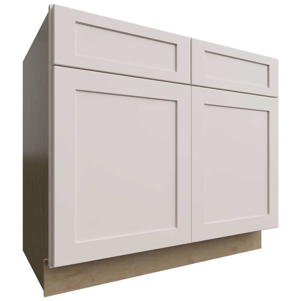 Fabuwood Allure Galaxy Dove 39" W X 34 1/2" H X 24" D Double Door Sink Base Cabinet
