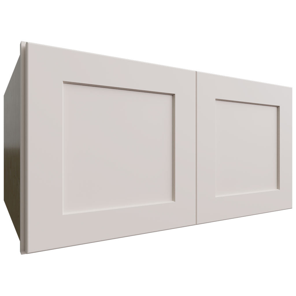 Fabuwood Allure Galaxy Dove 30" W X 15" H X 24" D Double Door Wall Cabinet
