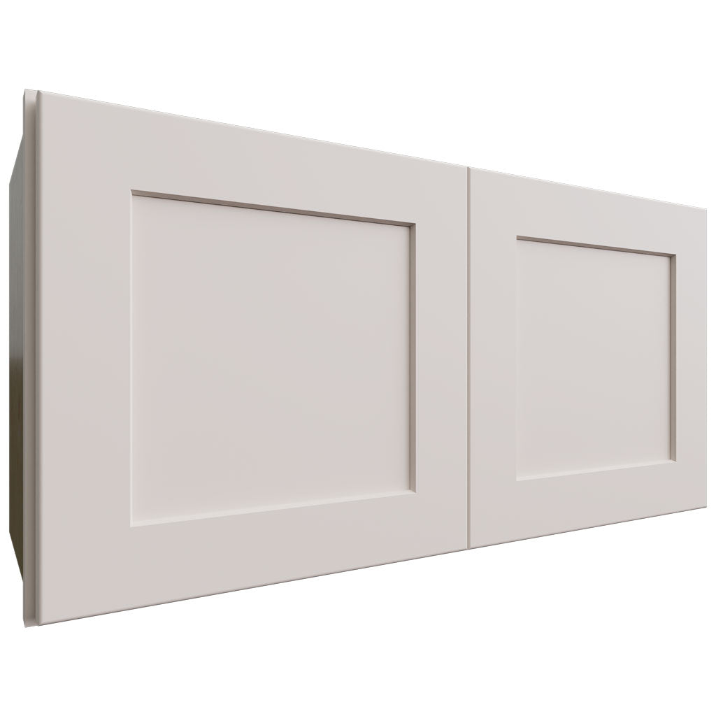 Fabuwood Allure Galaxy Dove 30" W X 15" H X 12" D Double Door Wall Cabinet