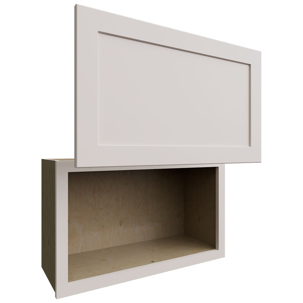 Fabuwood Allure Galaxy Dove 30" W X 18" H X 12" D Wall Appliance Center Cabinet