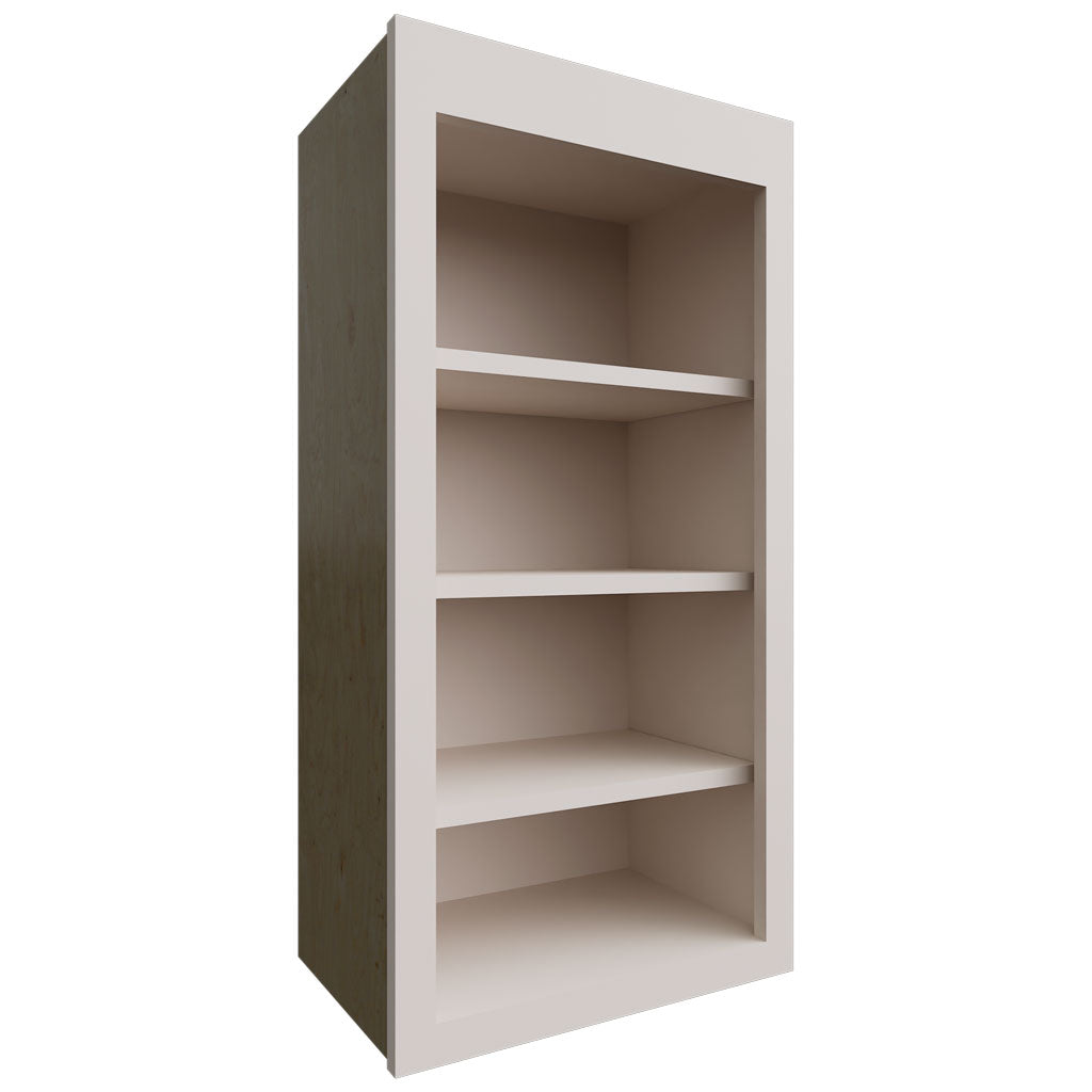 Fabuwood Allure Galaxy Dove 18" W X 36" H X 12" D Wall Open Shelf Cabinet