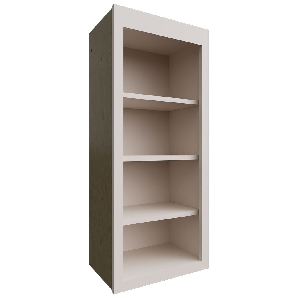 Fabuwood Allure Galaxy Dove 18" W X 42" H X 12" D Wall Open Shelf Cabinet