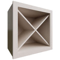Fabuwood Allure Galaxy Dove 18" W X 18" H X 12" D Wall Wine Rack