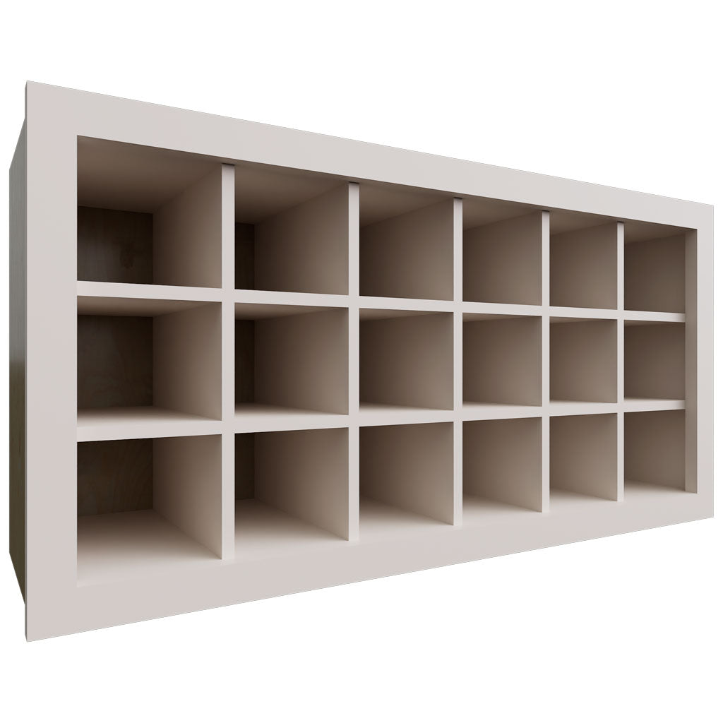 Fabuwood Allure Echo Dove 36" W X 18" H X 12" D Wall Wine Rack