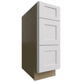 Fabuwood Allure Galaxy Frost 12" W X 34 1/2" H X 24" D  3 Drawer Base Cabinet