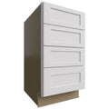 Fabuwood Allure Galaxy Frost 18" W X 34 1/2" H X 24" D 4 Drawer Base Cabinet