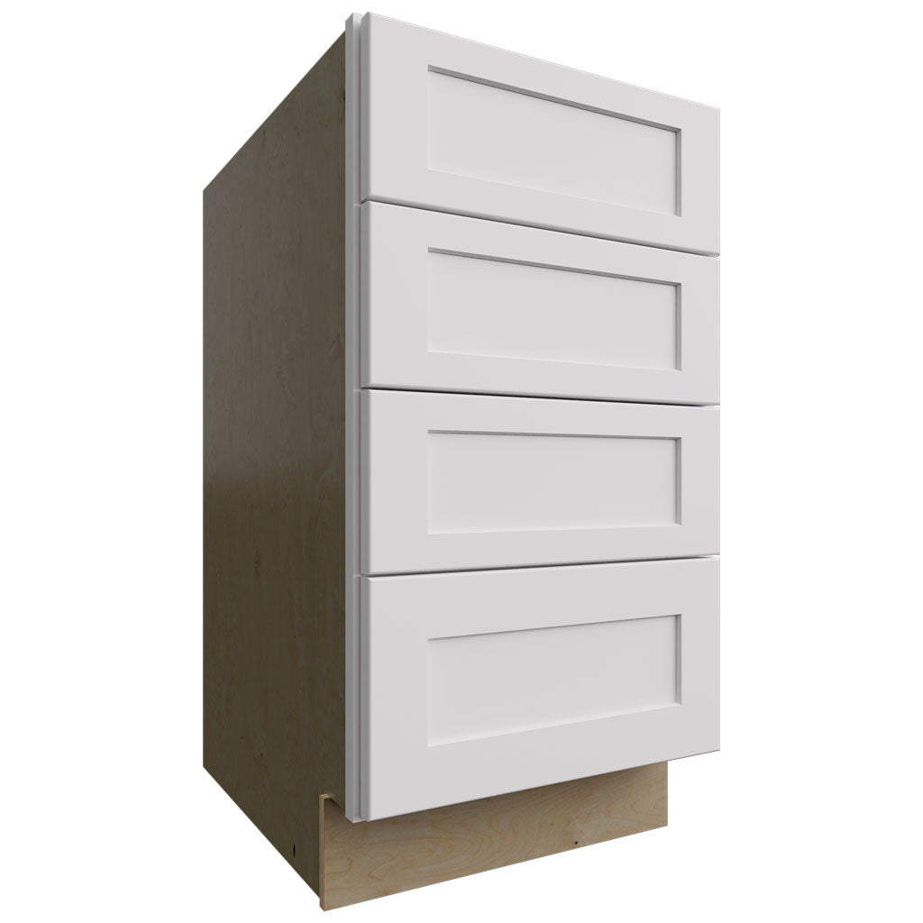 Fabuwood Allure Galaxy Frost 18" W X 34 1/2" H X 24" D 4 Drawer Base Cabinet