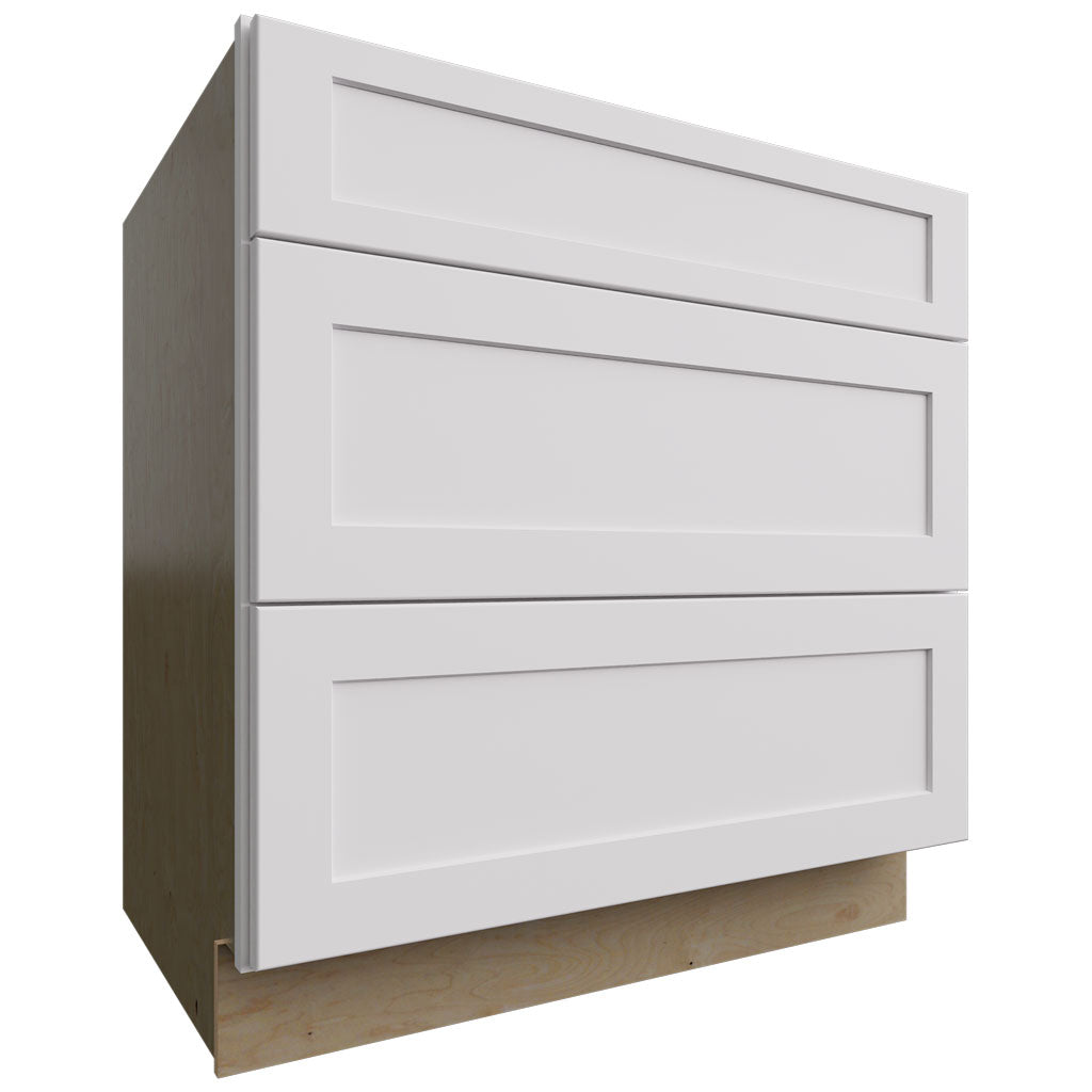 Fabuwood Allure Galaxy Frost 33" W X 34 1/2" H X 24" D 3 Drawer Base Cabinet