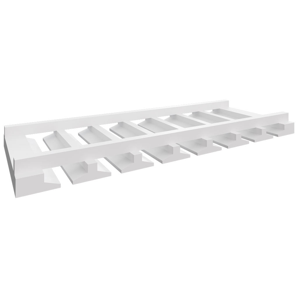 Fabuwood Allure Galaxy Frost 30" W X 1 1/2" H X 11 1/4" D  Stemware Rack
