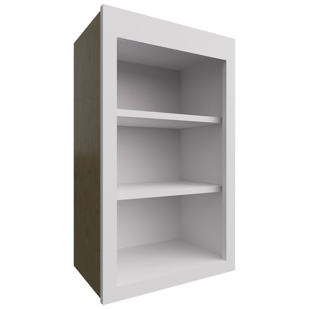 Fabuwood Allure Galaxy Frost 18" W X 30" H X 12" D Wall Open Shelf Cabinet
