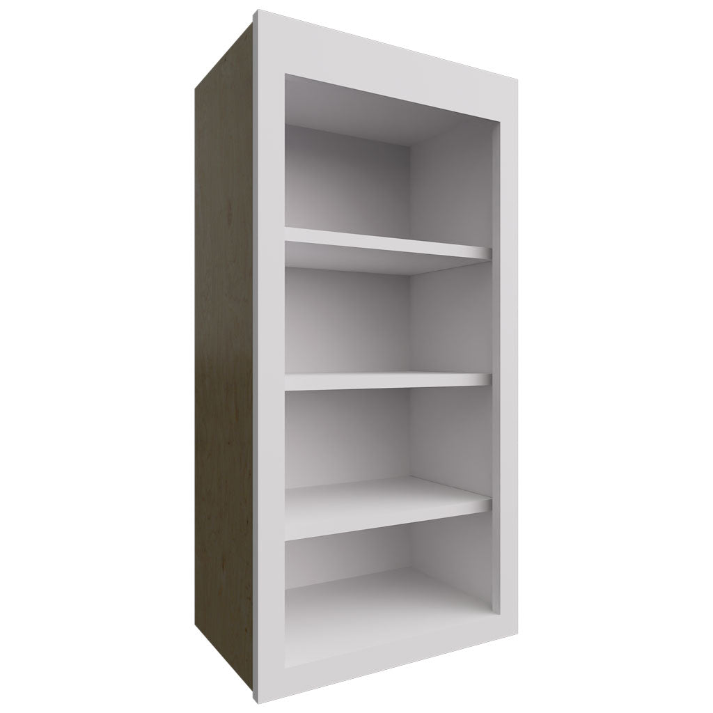 Fabuwood Allure Galaxy Frost 18" W X 36" H X 12" D Wall Open Shelf Cabinet